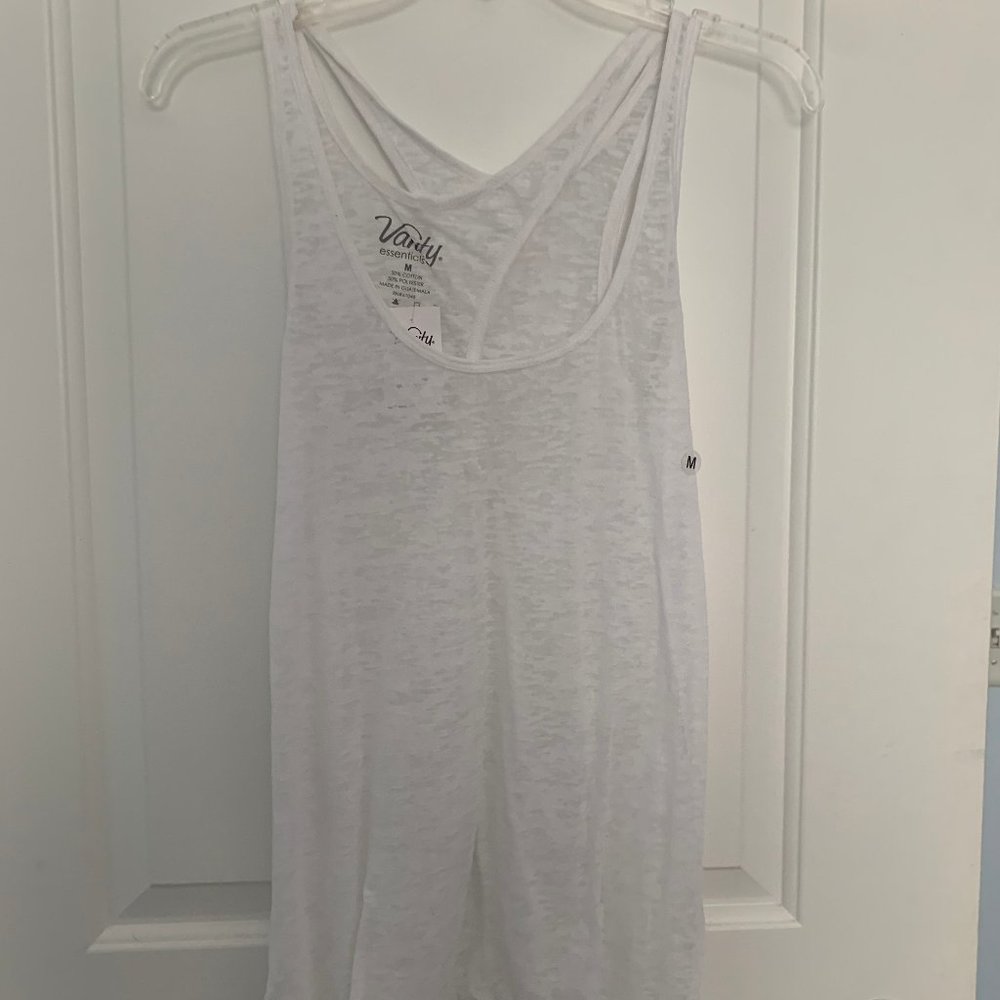 White Vanity Tank Top
